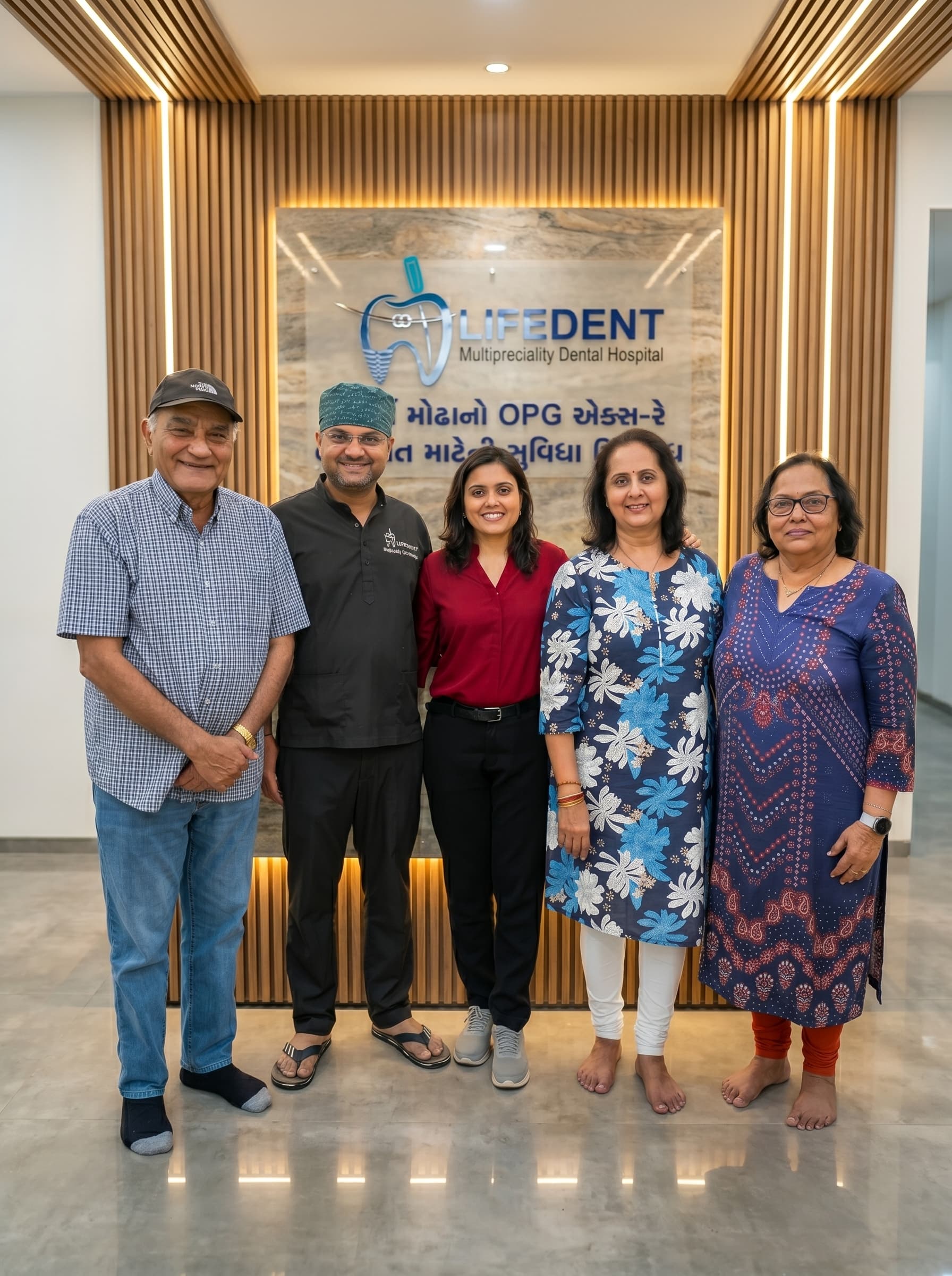 Patient smile at Lifedent Dental Hospital, Rajkot 7