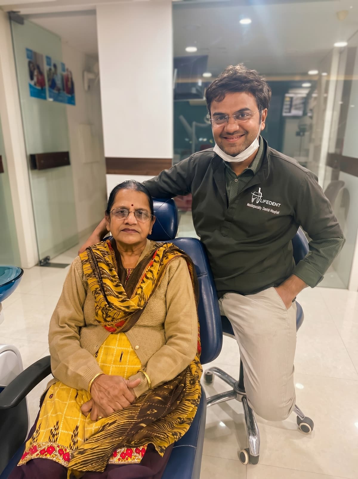 Patient smile at Lifedent Dental Hospital, Rajkot 14