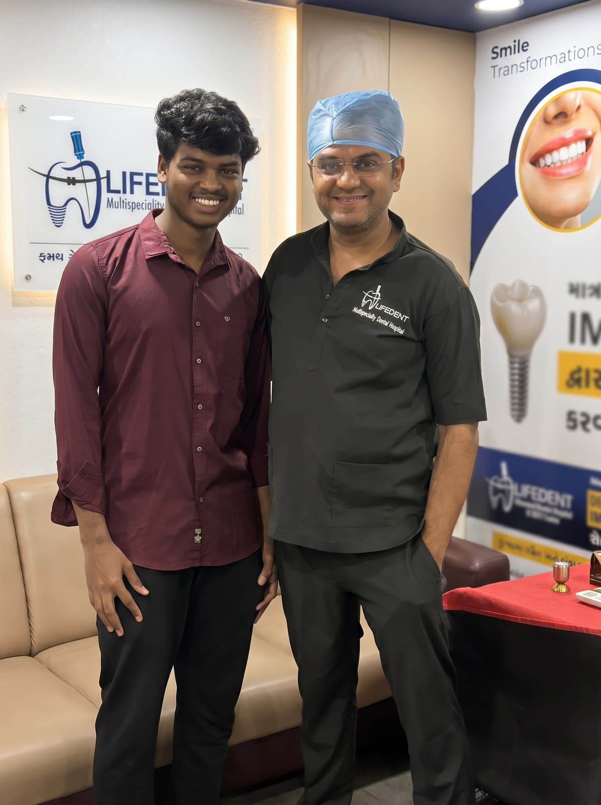 Patient smile at Lifedent Dental Hospital, Rajkot 15
