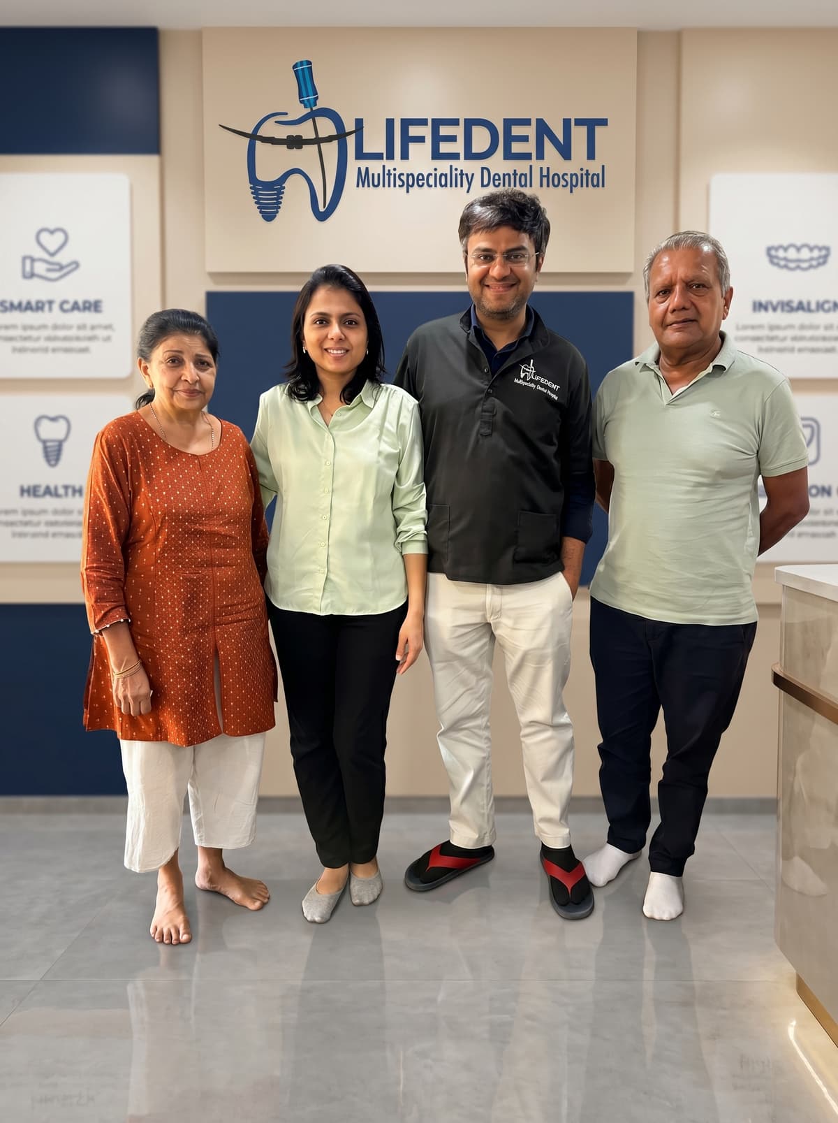 Patient smile at Lifedent Dental Hospital, Rajkot 6