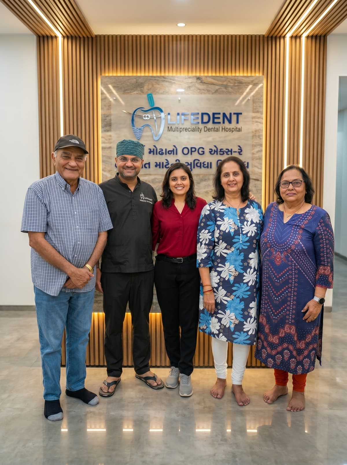 Patient smile at Lifedent Dental Hospital, Rajkot 7