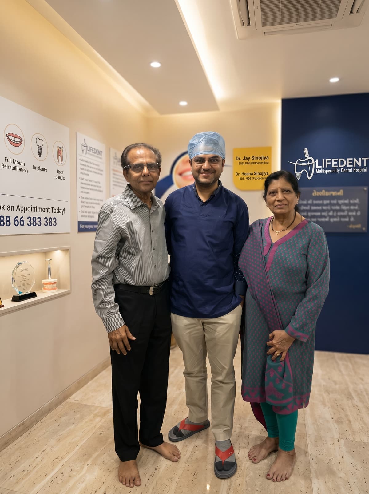 Patient smile at Lifedent Dental Hospital, Rajkot 9