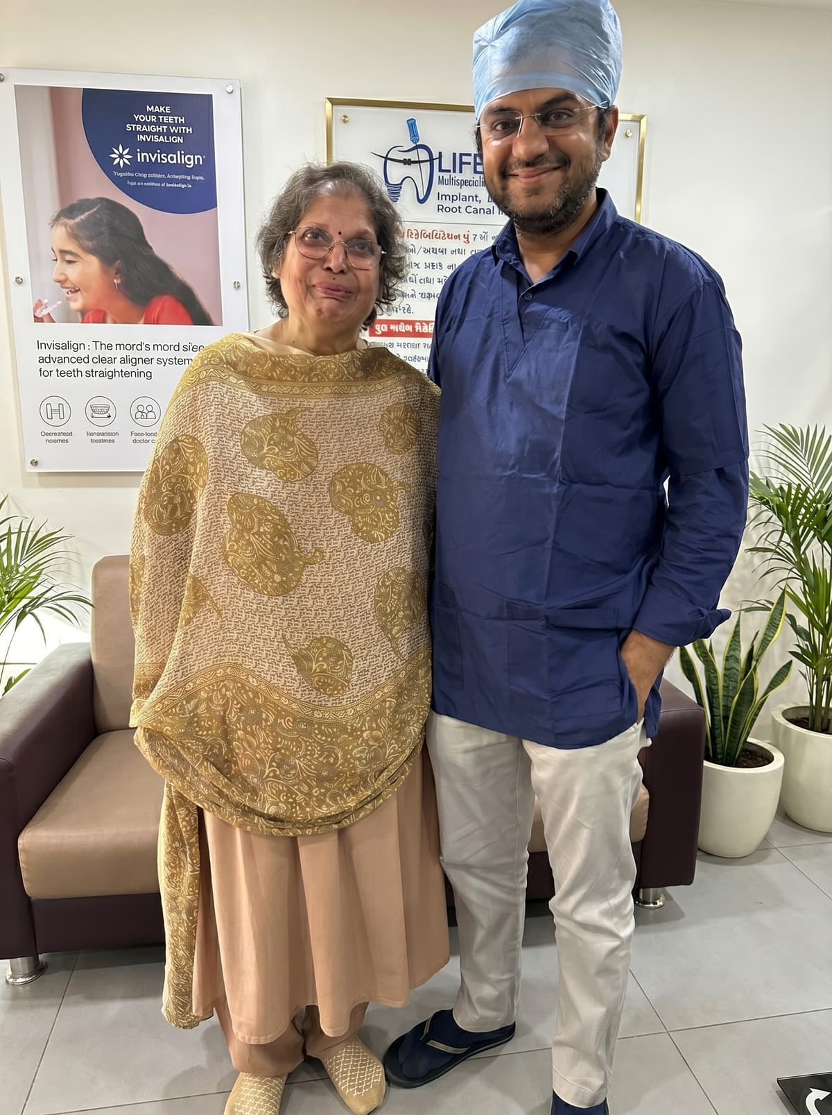 Patient smile at Lifedent Dental Hospital, Rajkot 10