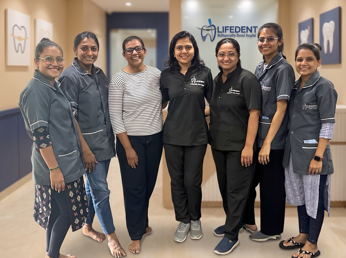 Patient smile at Lifedent Dental Hospital, Rajkot 25