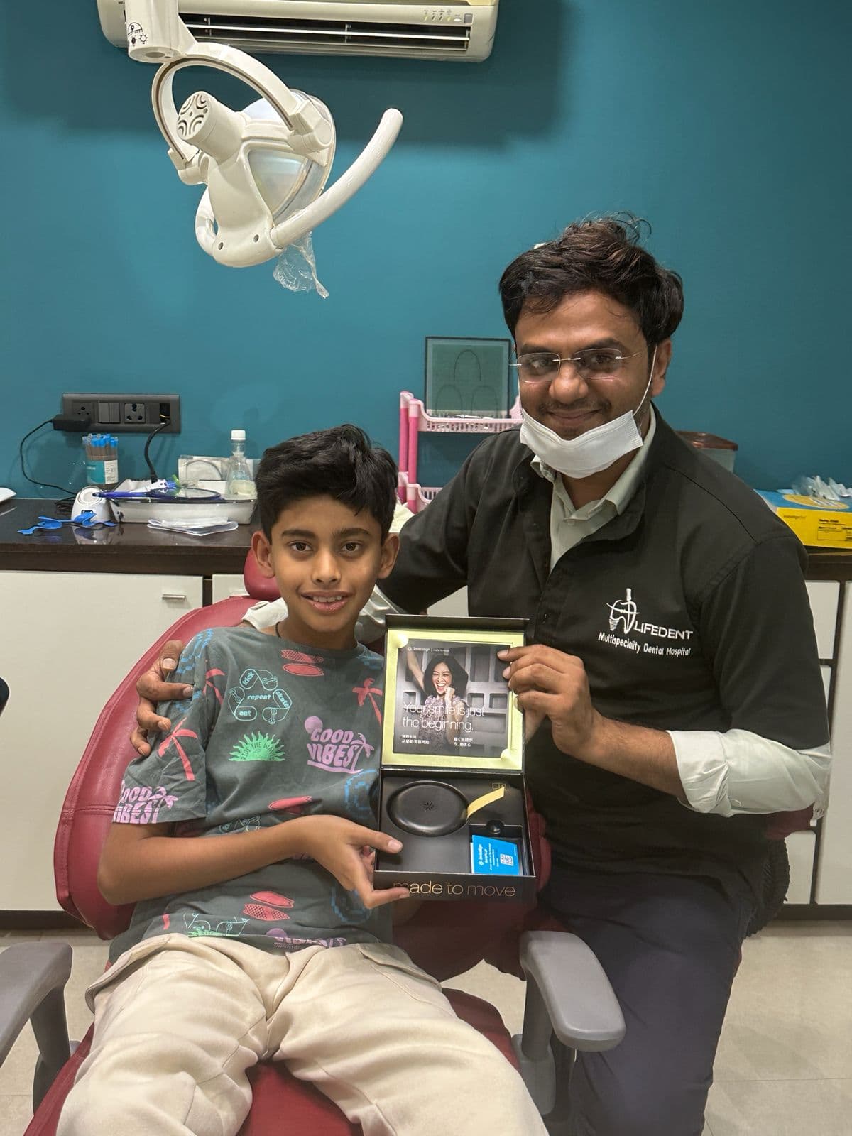 Patient smile at Lifedent Dental Hospital, Rajkot 19