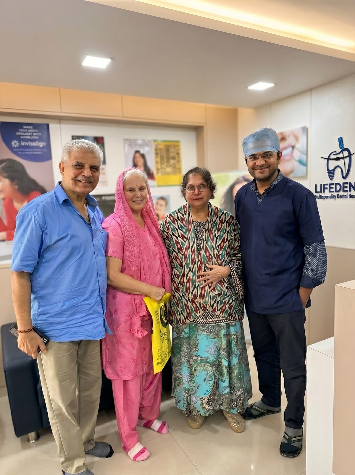 Patient smile at Lifedent Dental Hospital, Rajkot 5