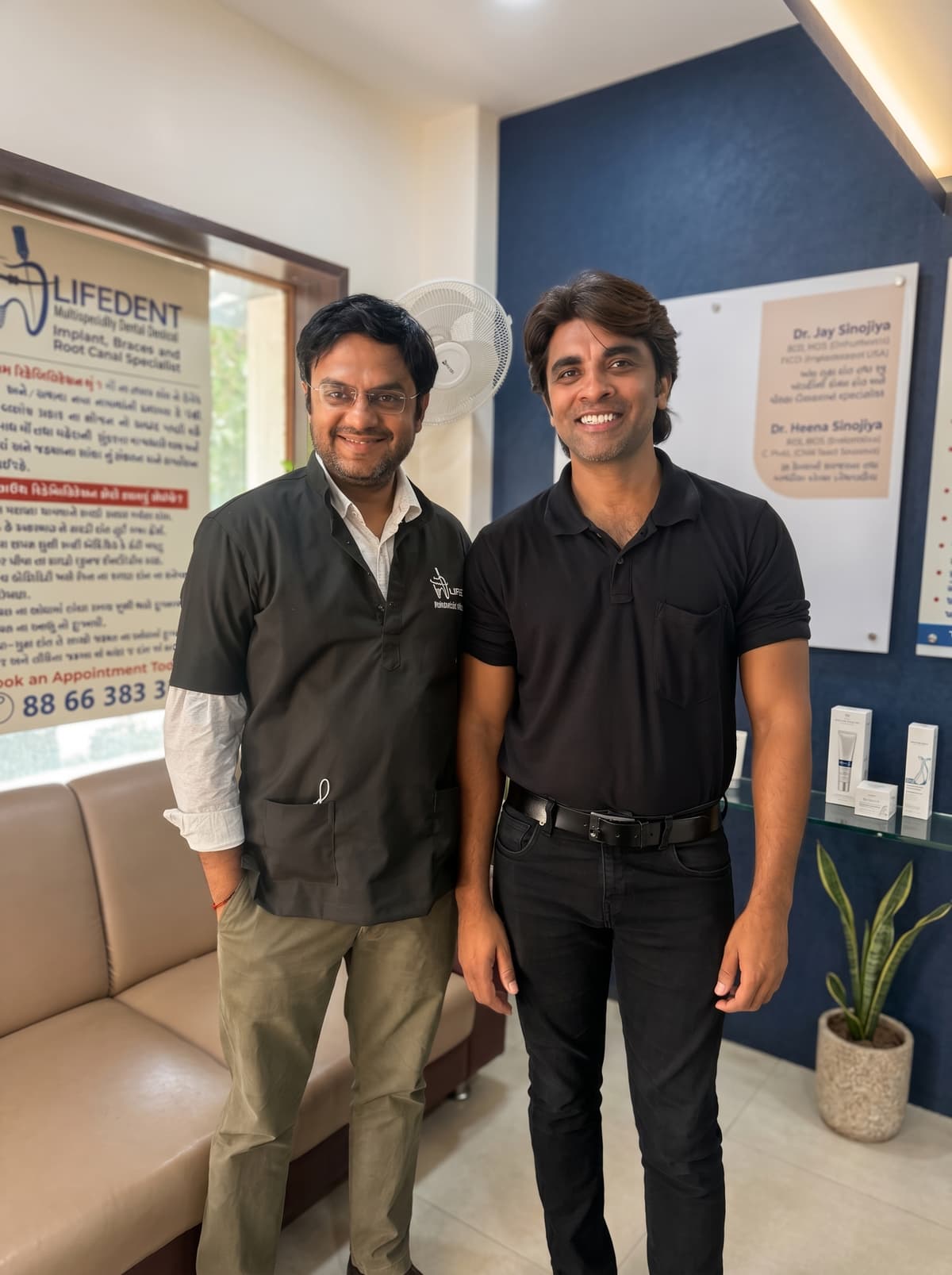 Patient smile at Lifedent Dental Hospital, Rajkot 27